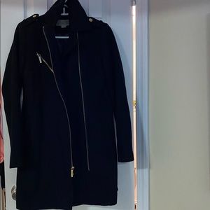 Michele Kors Pea Coat with Gold Zipper Trim